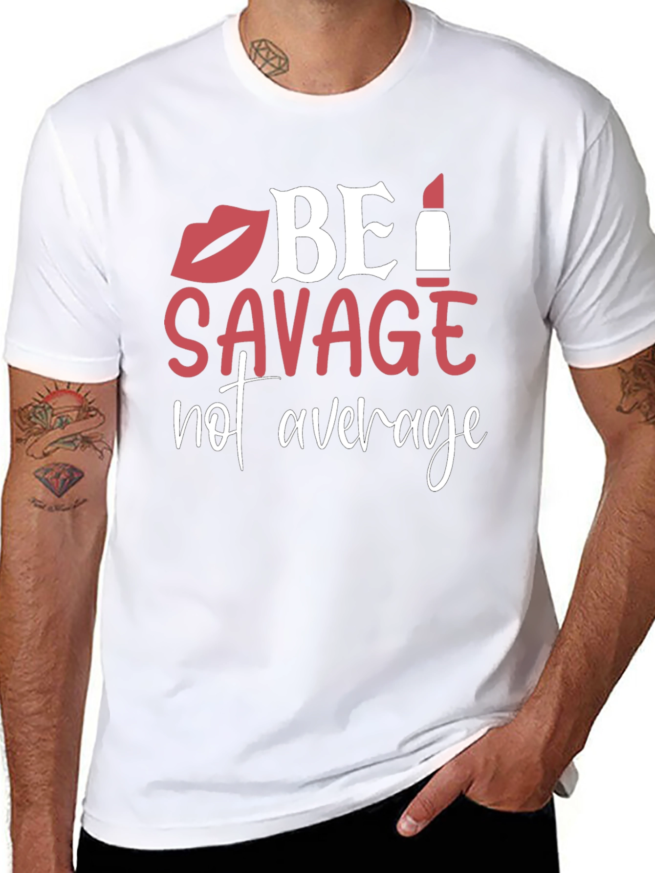 Be Savage Graphic T-Shirt - Black