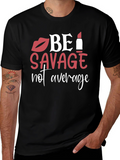 Be Savage Graphic T-Shirt - Black