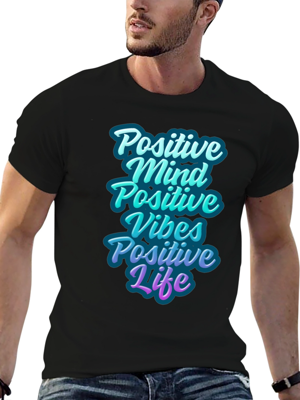 Positive Vibes Graphic T-Shirt