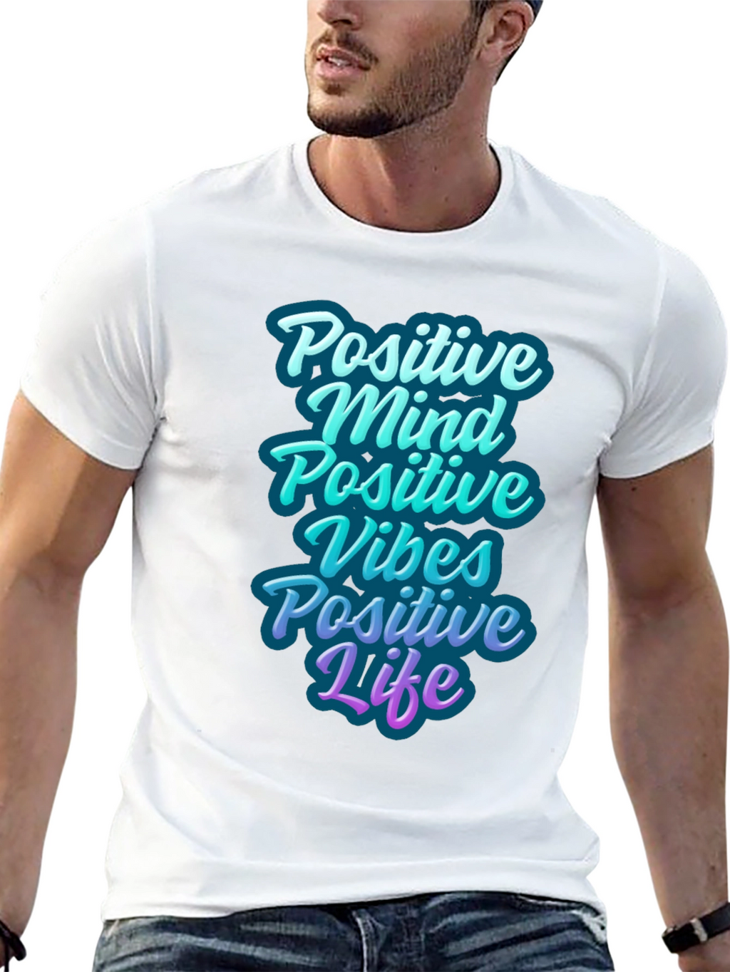 Positive Vibes Graphic T-Shirt