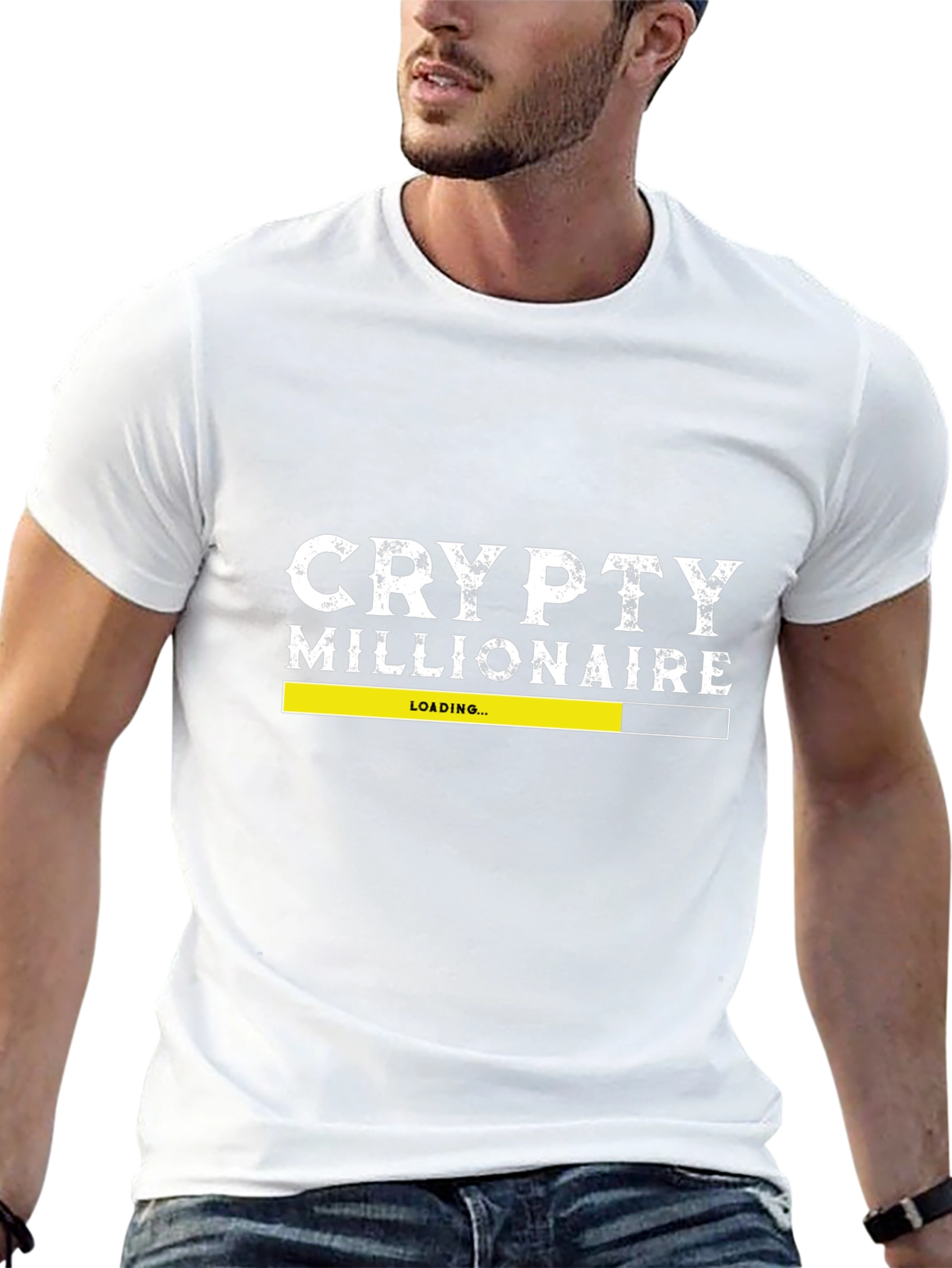 Crypto Millionaire Loading Black Tee