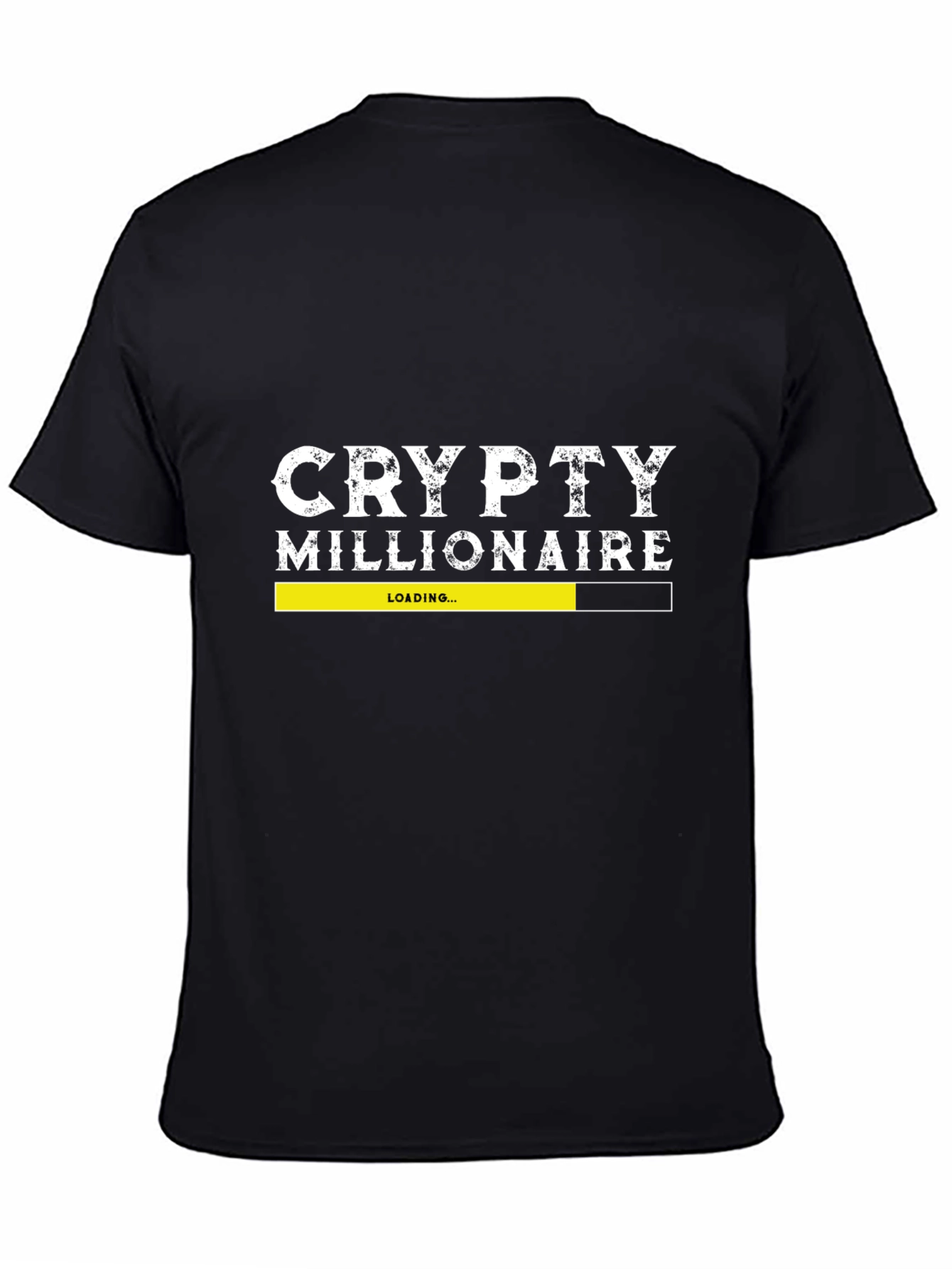 Crypto Millionaire Loading Black Tee