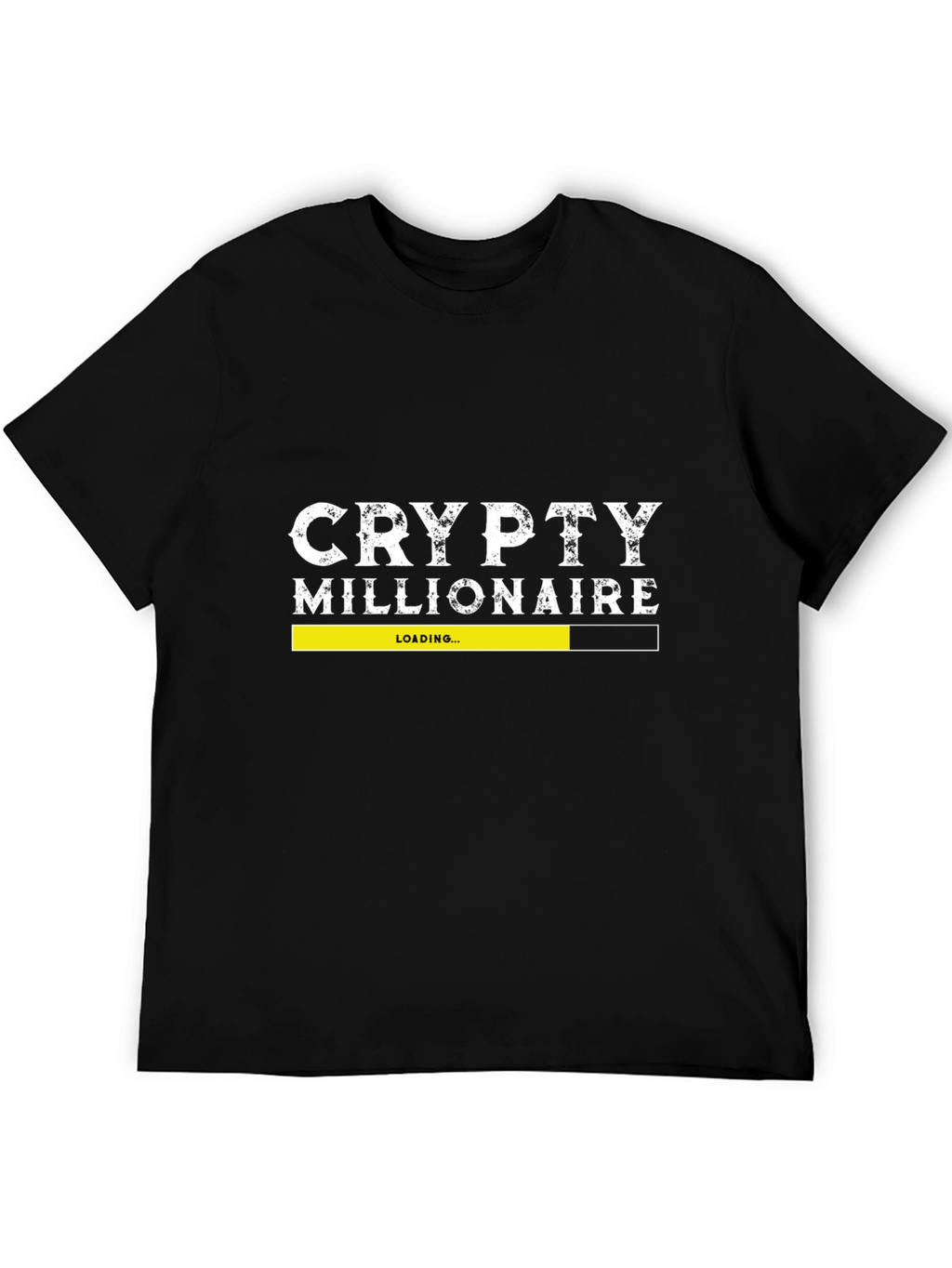 Crypto Millionaire Loading Black Tee