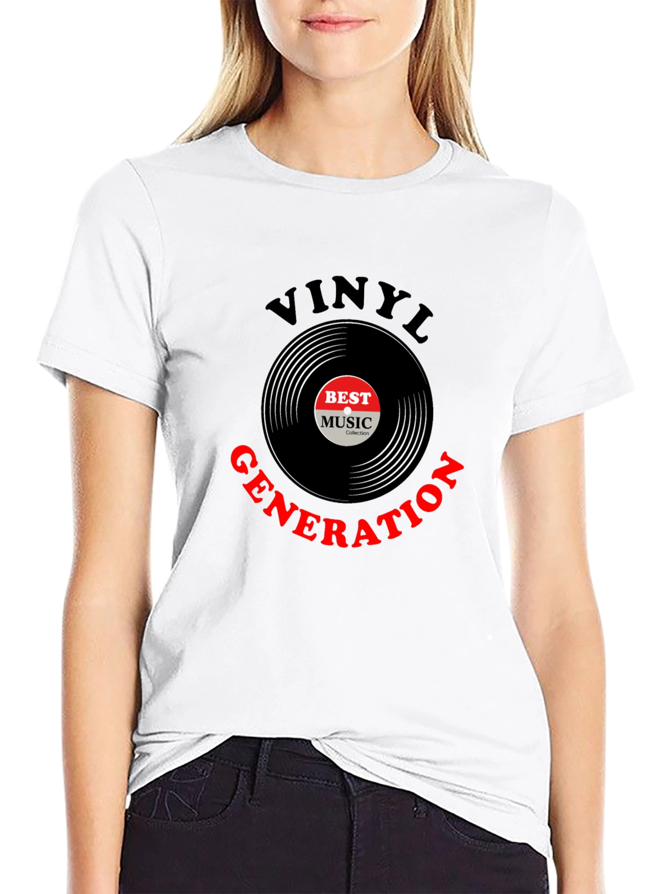 Vinyl Generation Black Graphic Tee