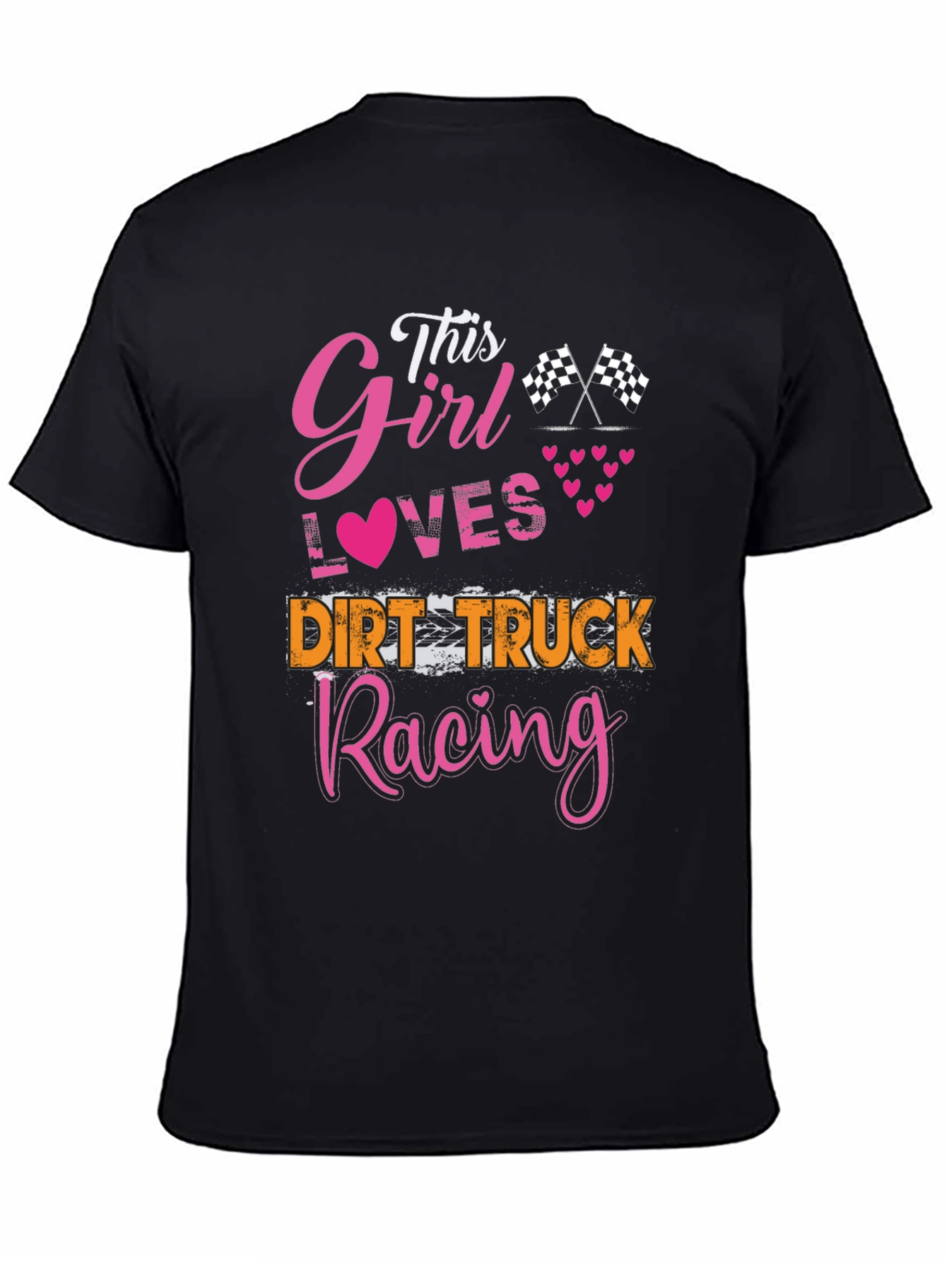This Girl Loves Dirt Truck Racing T-Shirt