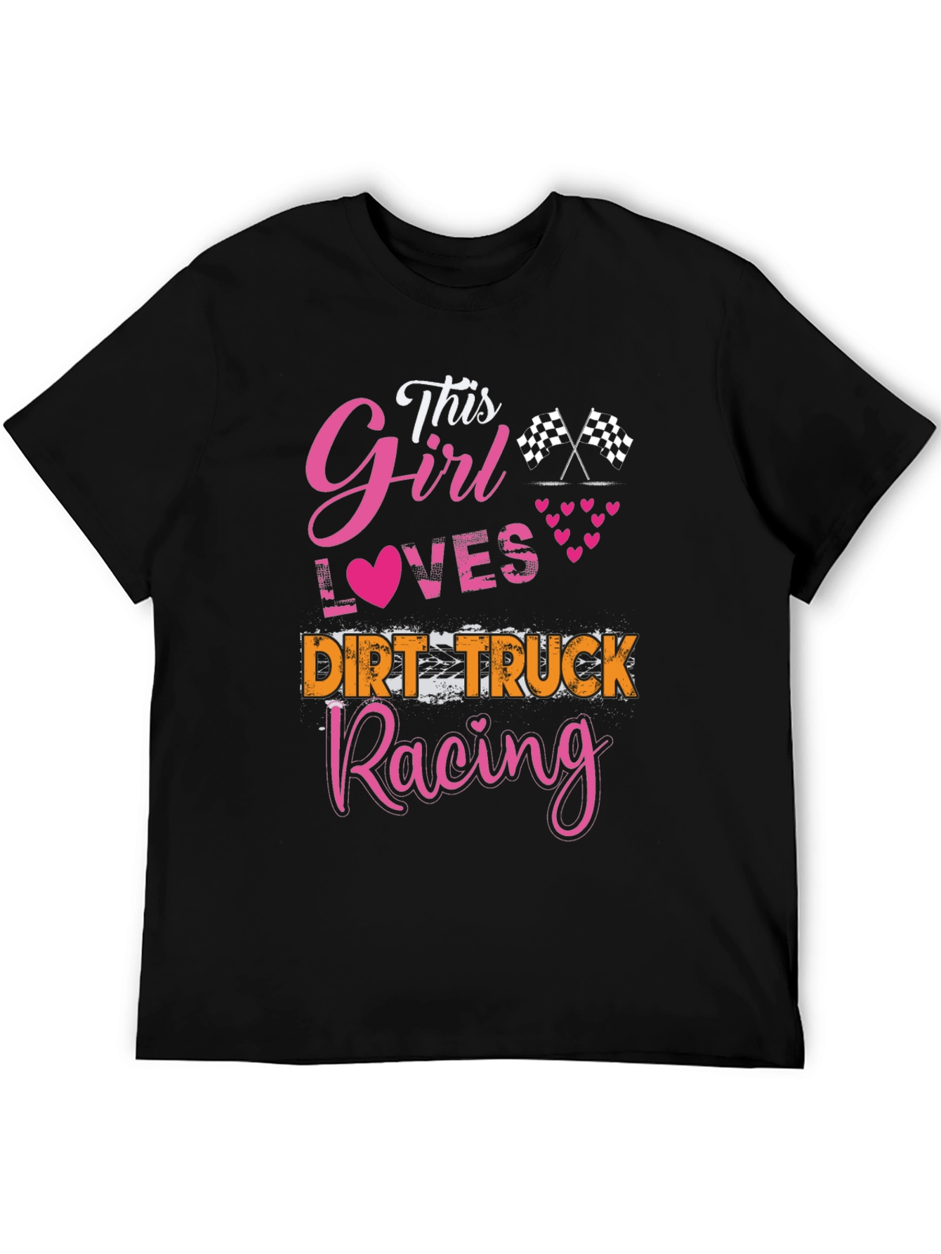 This Girl Loves Dirt Truck Racing T-Shirt