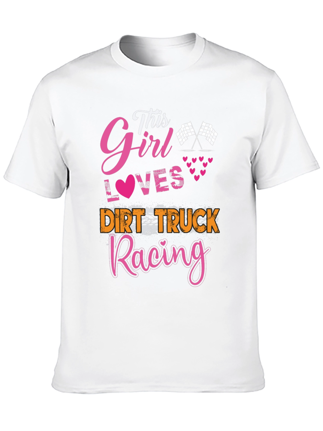 This Girl Loves Dirt Truck Racing T-Shirt