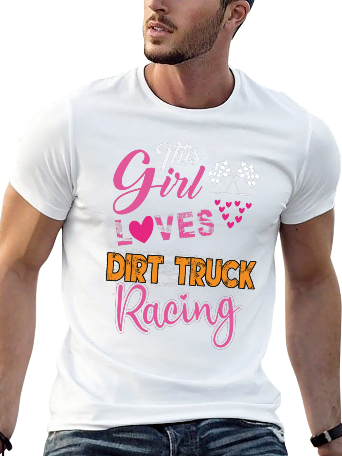 This Girl Loves Dirt Truck Racing T-Shirt