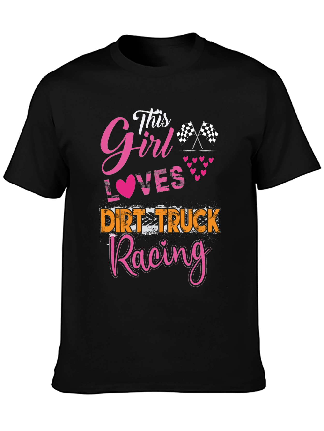 This Girl Loves Dirt Truck Racing T-Shirt