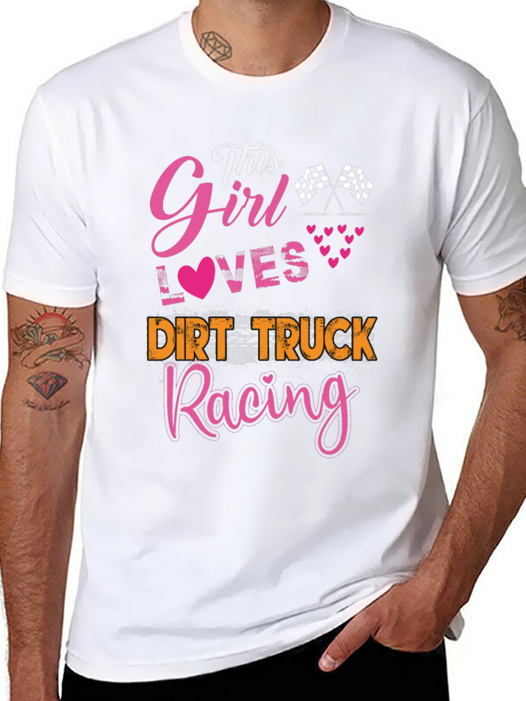 This Girl Loves Dirt Truck Racing T-Shirt