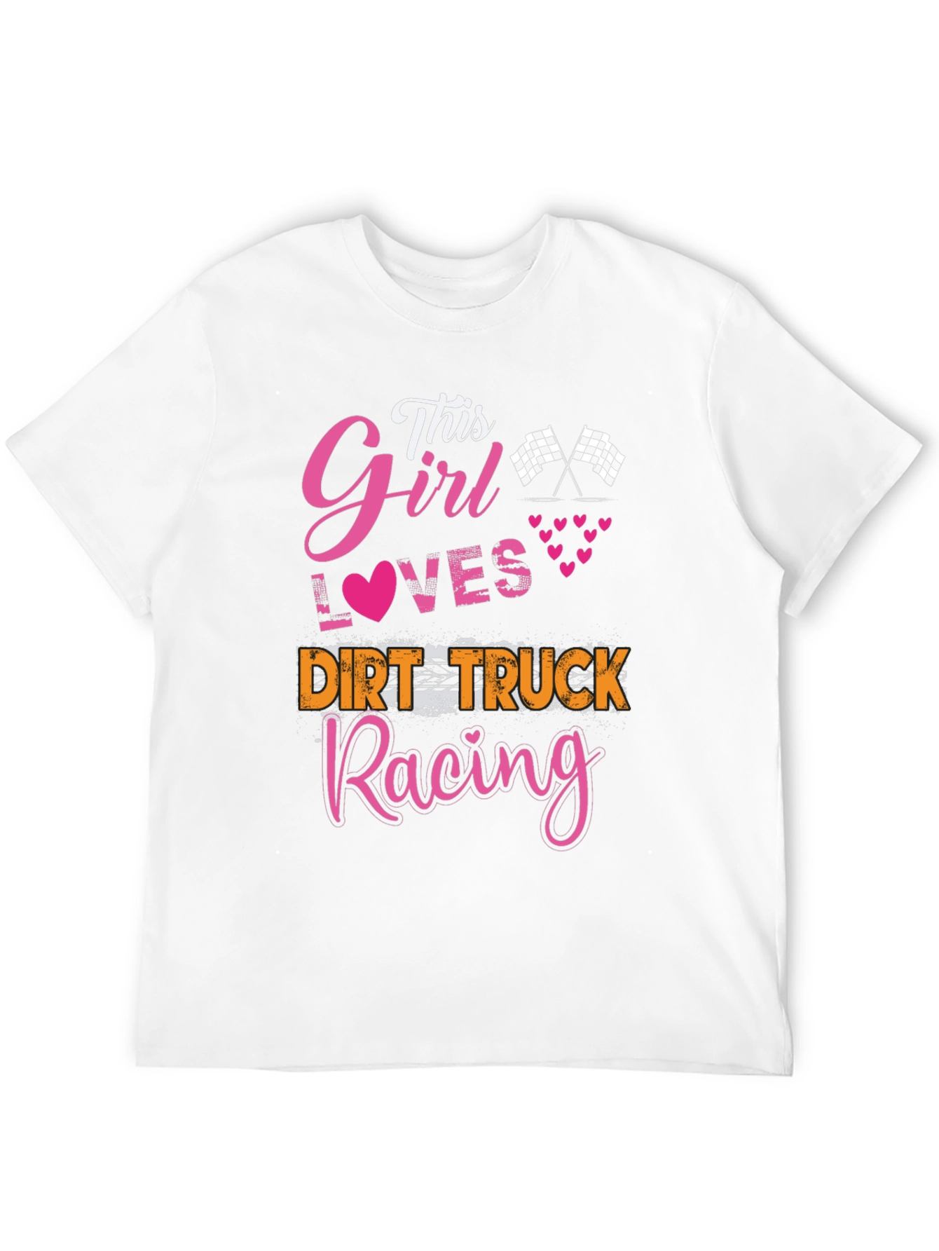 This Girl Loves Dirt Truck Racing T-Shirt