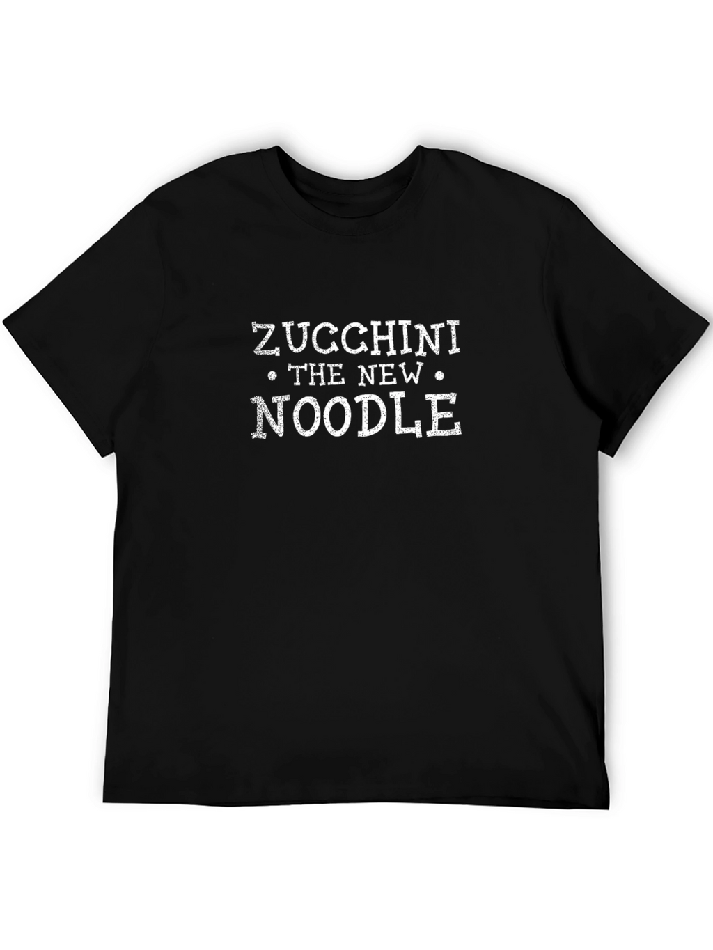 Zucchini The New Noodle Black Graphic T-Shirt