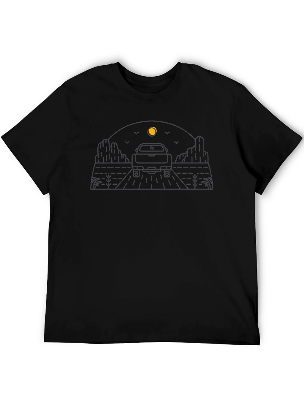 Desert Road Trip T-Shirt - Black Graphic Tee