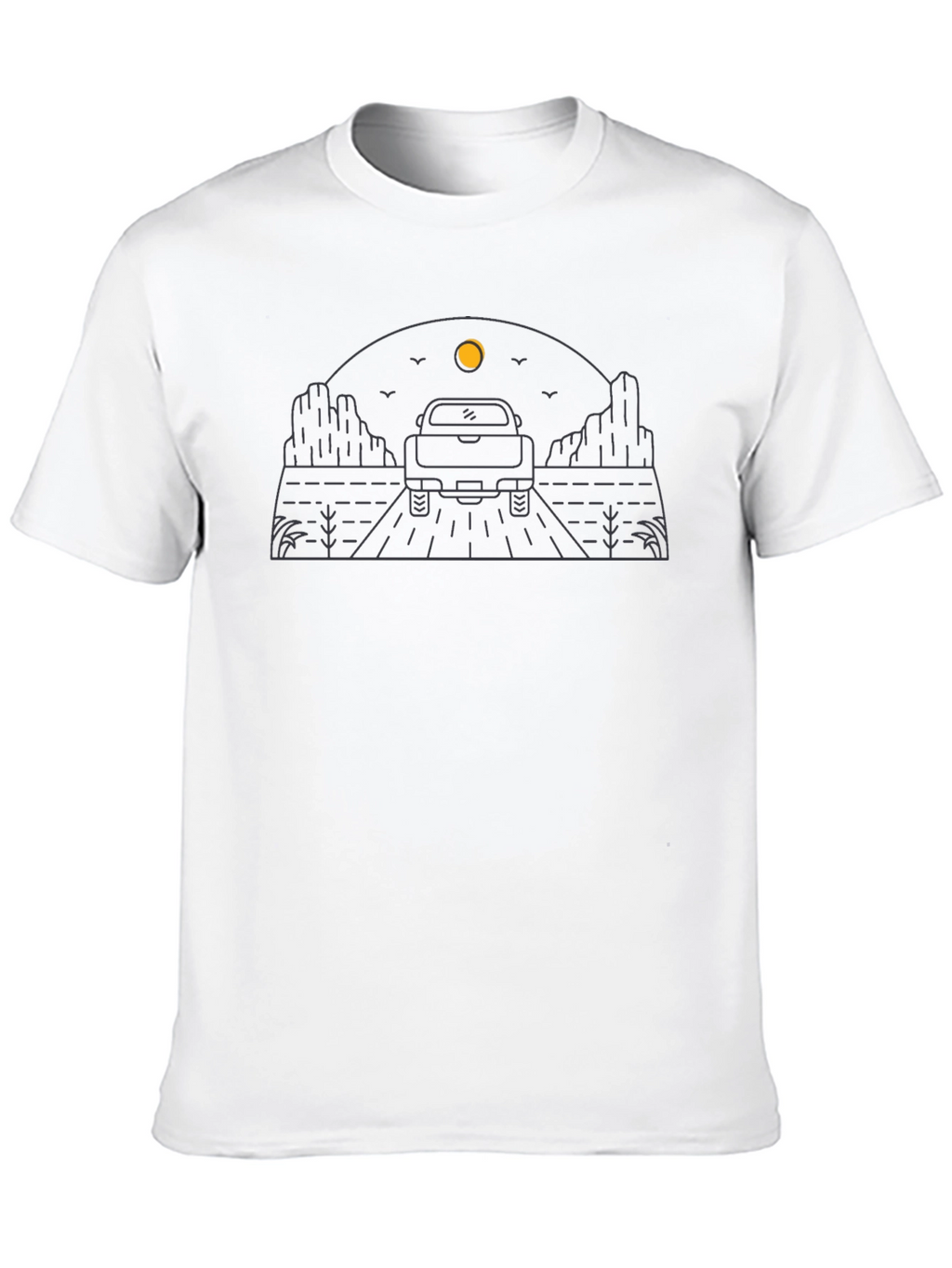 Desert Road Trip T-Shirt - Black Graphic Tee