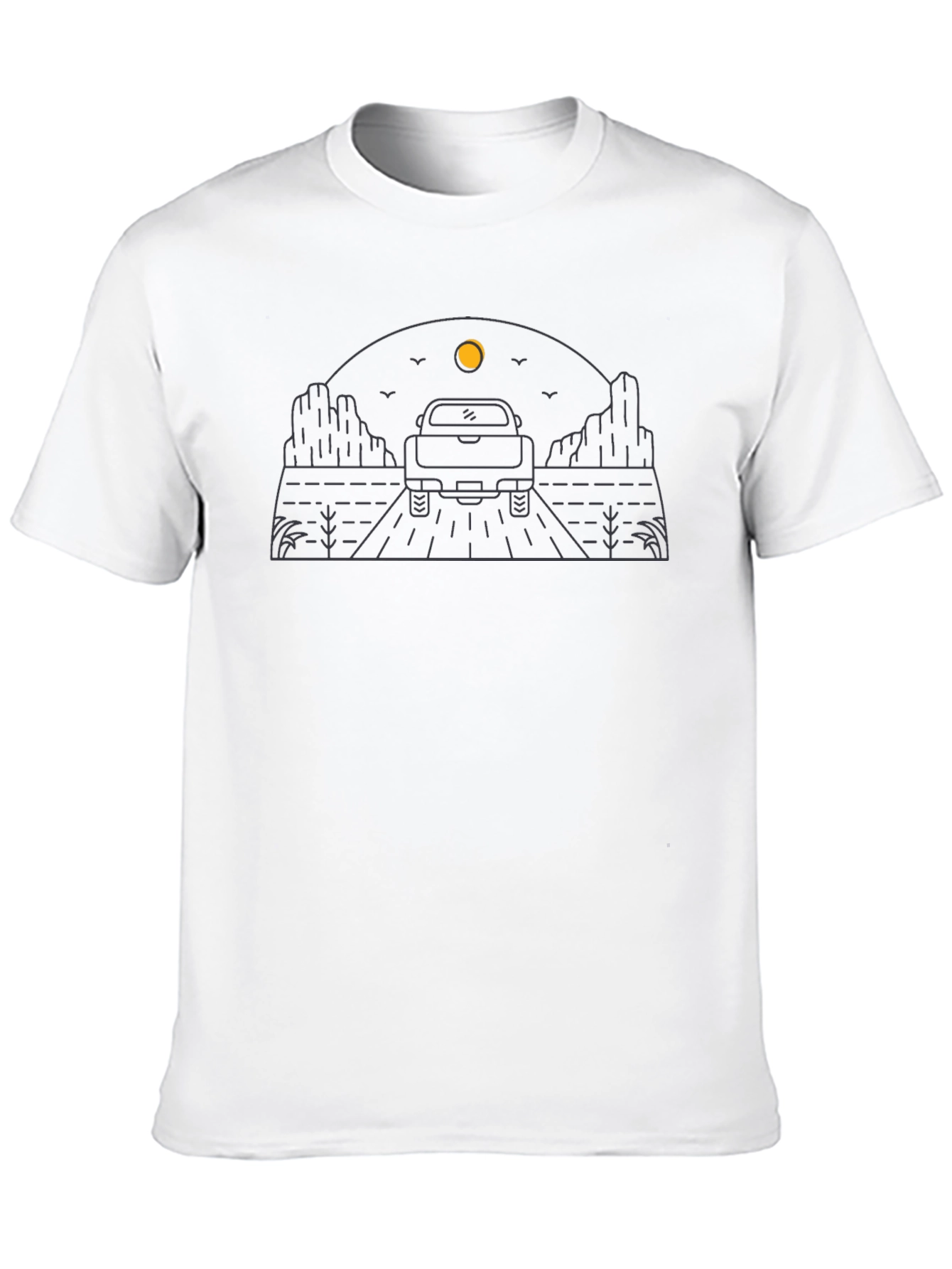 Desert Road Trip T-Shirt - Black Graphic Tee