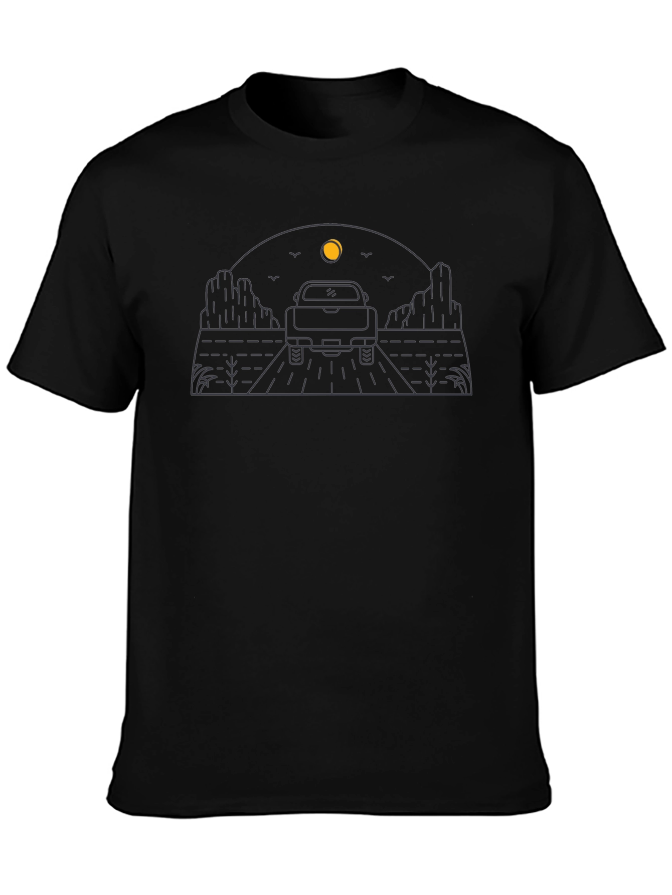 Desert Road Trip T-Shirt - Black Graphic Tee