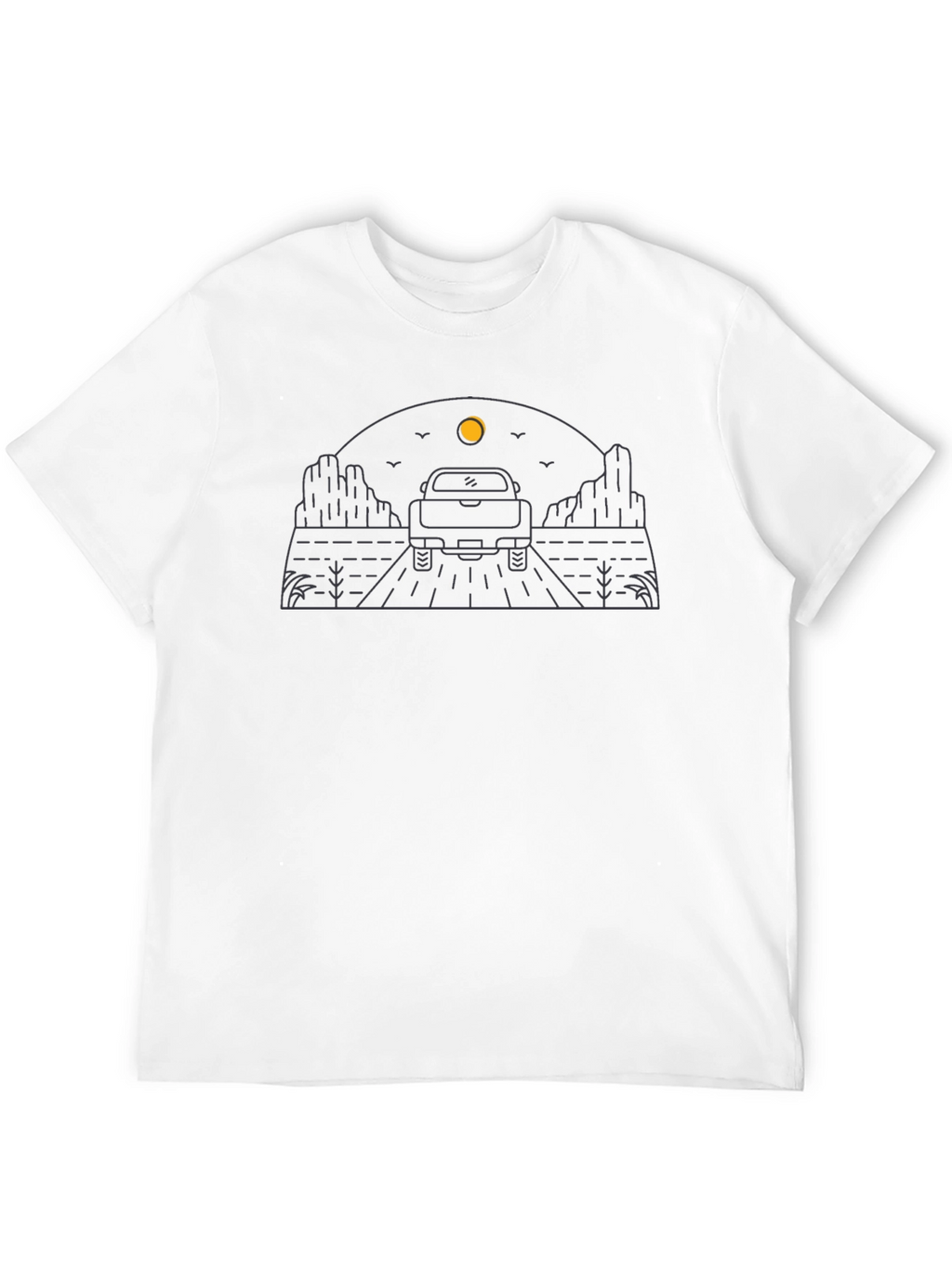 Desert Road Trip T-Shirt - Black Graphic Tee