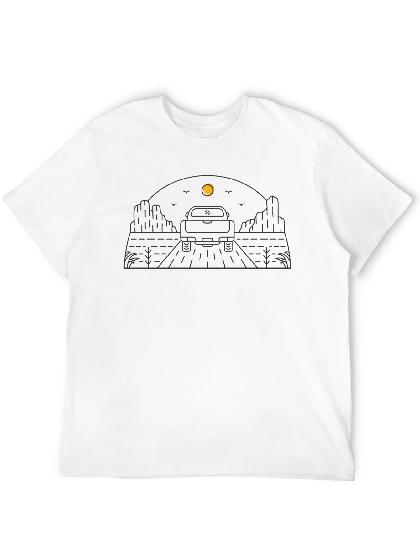 Desert Road Trip T-Shirt - Black Graphic Tee
