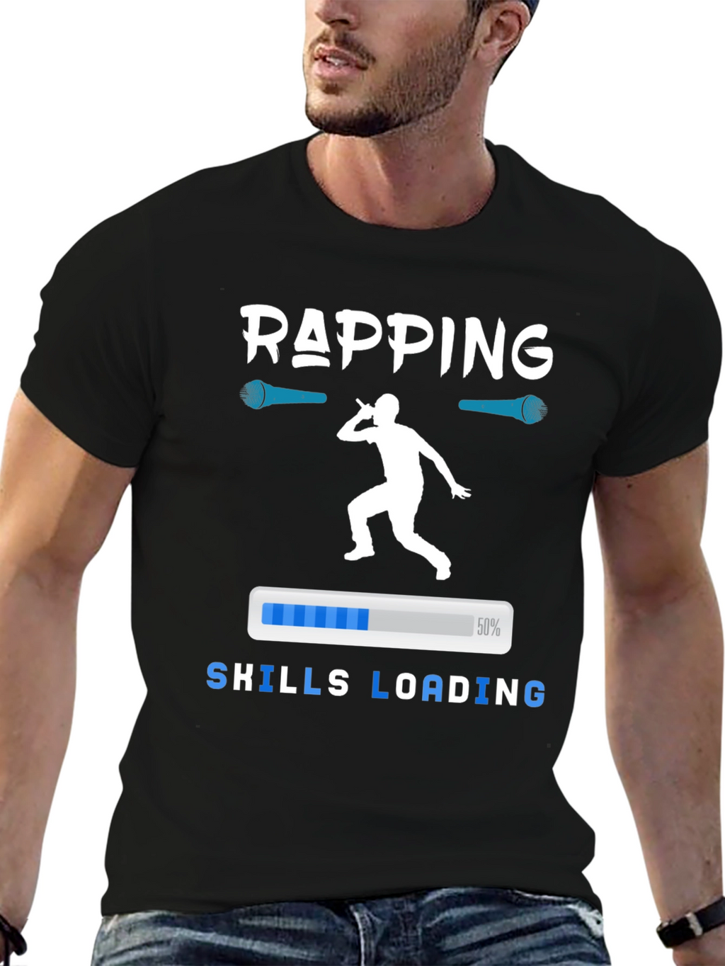 Rapping Skills Loading Graphic T-Shirt