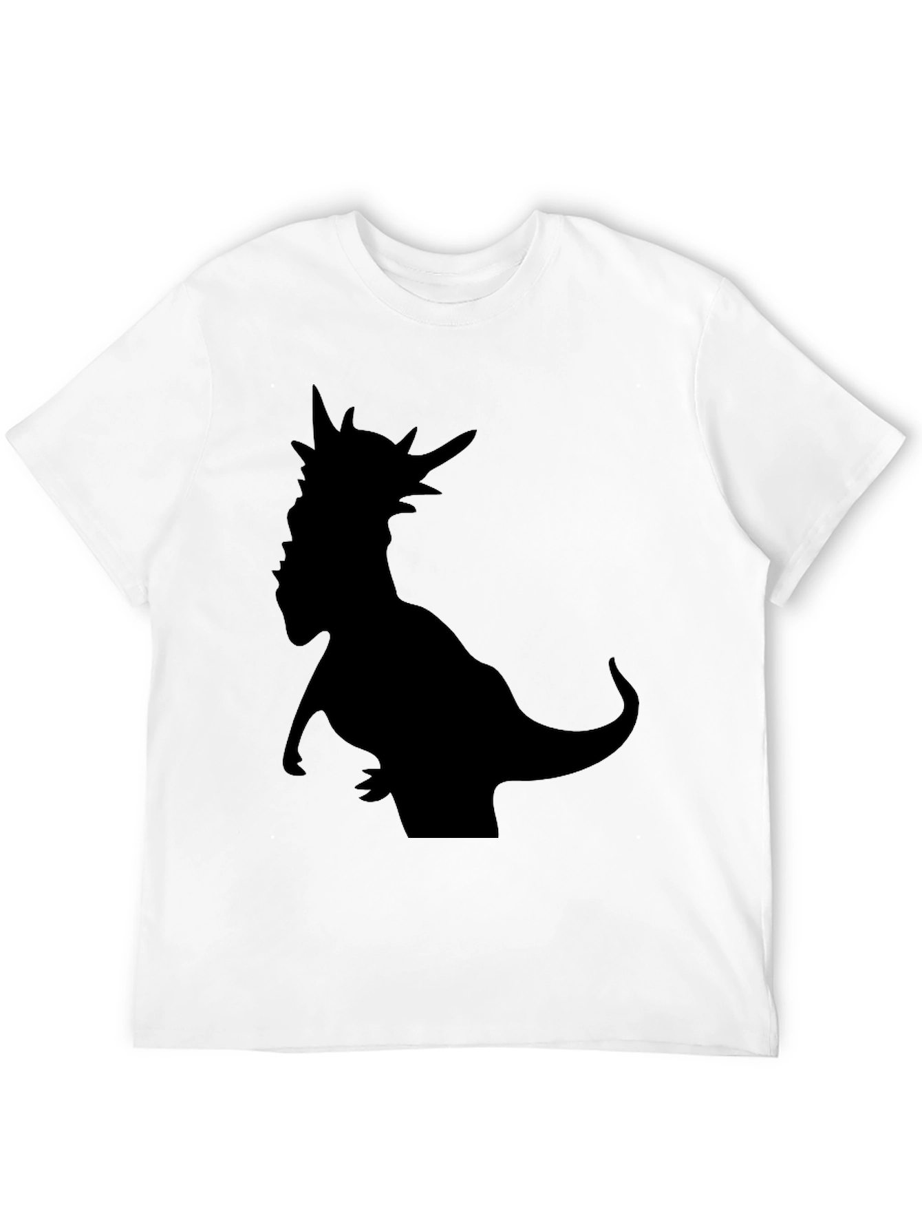 Dino Silhouette T-Shirt - Black Graphic Tee
