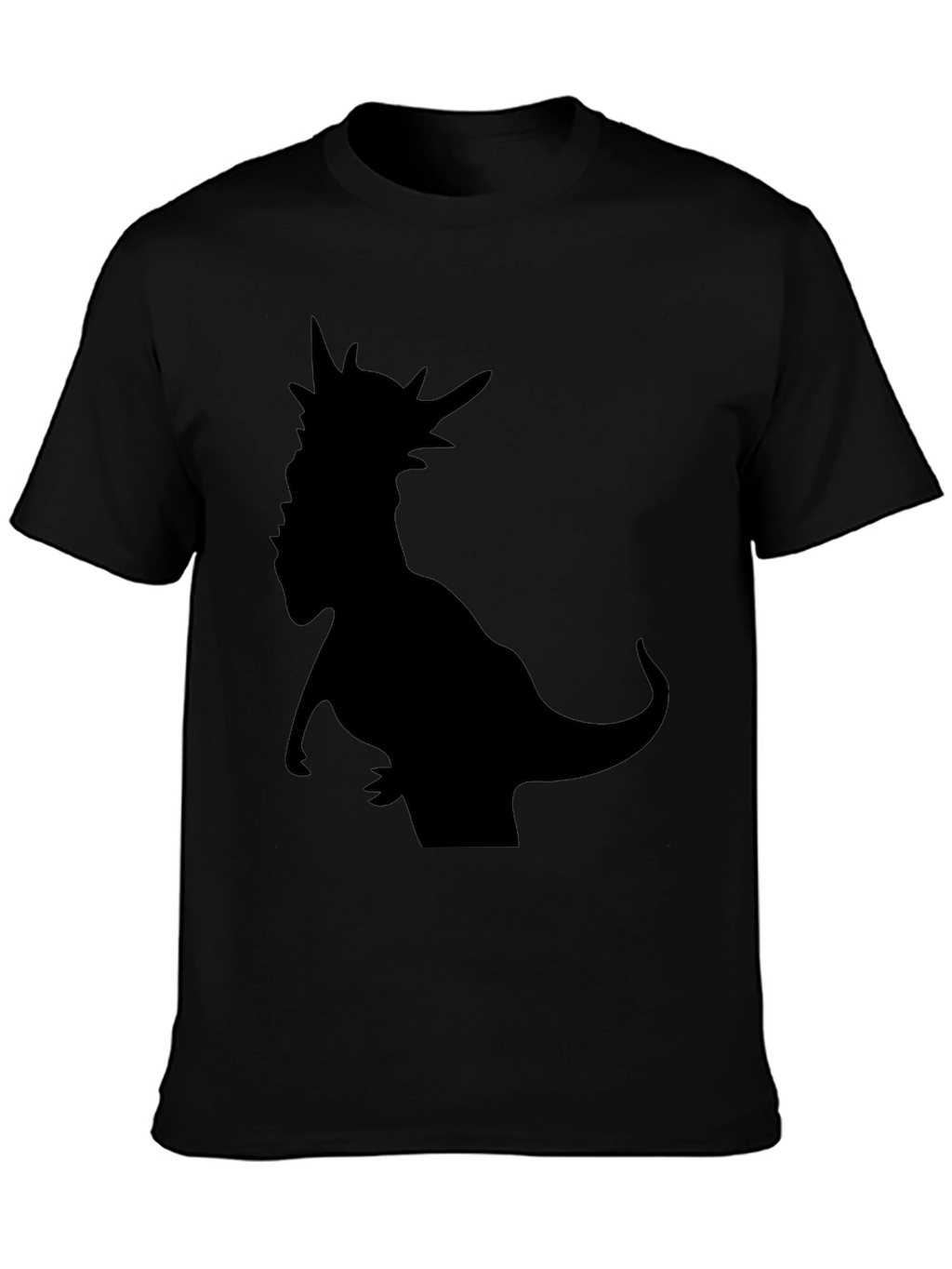 Dino Silhouette T-Shirt - Black Graphic Tee