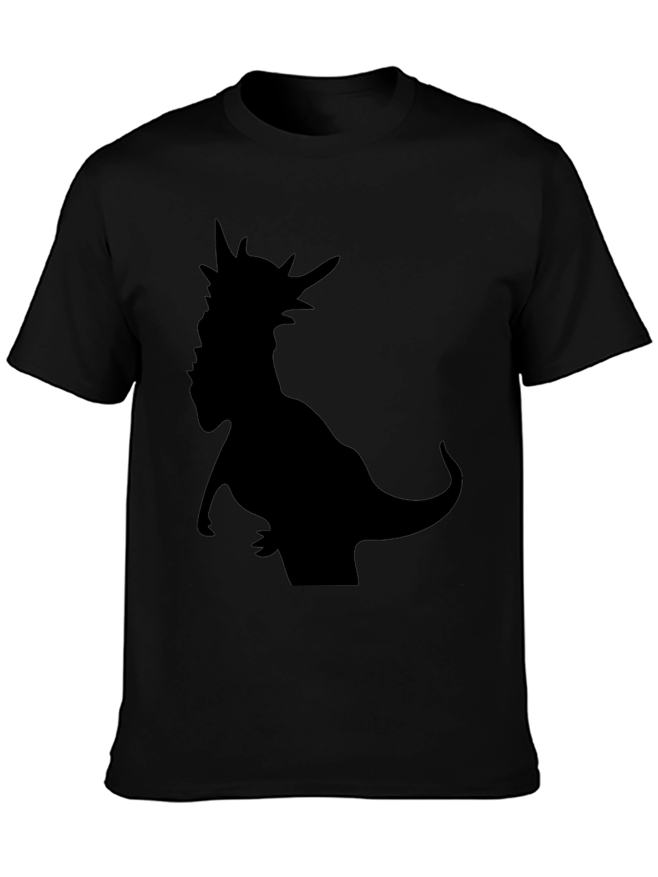 Dino Silhouette T-Shirt - Black Graphic Tee