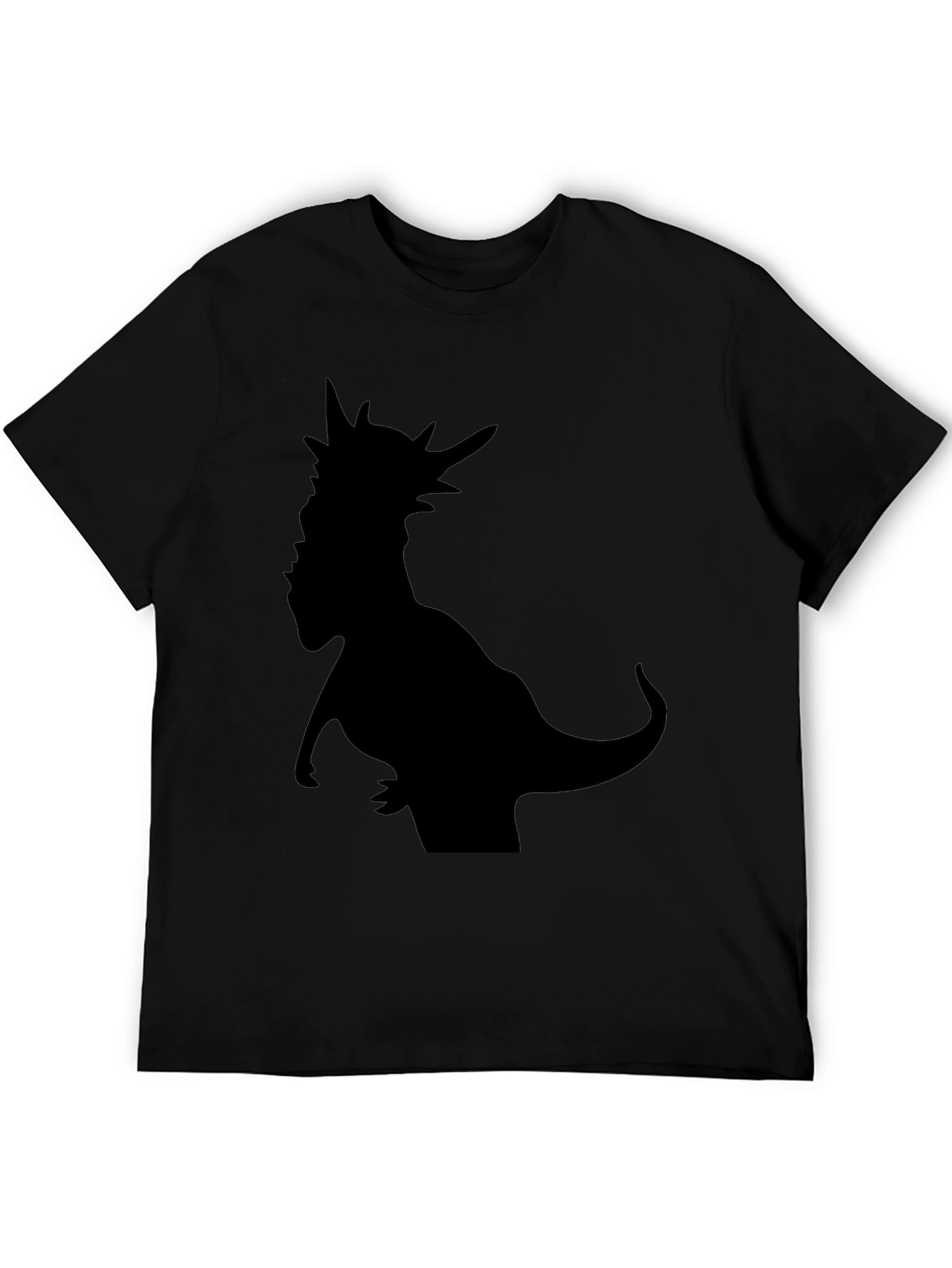 Dino Silhouette T-Shirt - Black Graphic Tee
