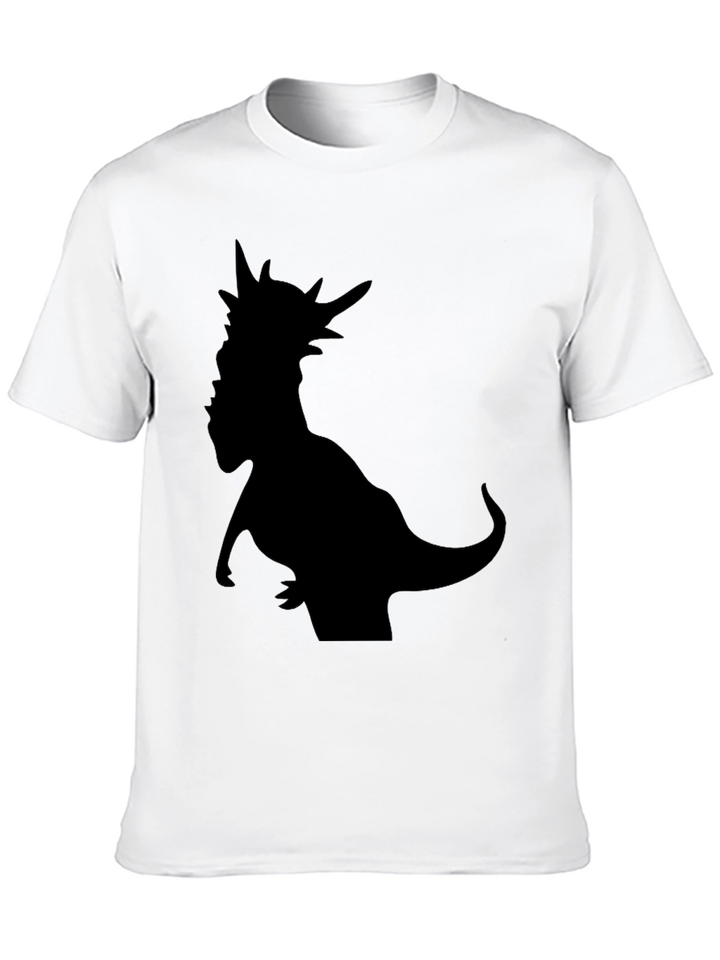 Dino Silhouette T-Shirt - Black Graphic Tee