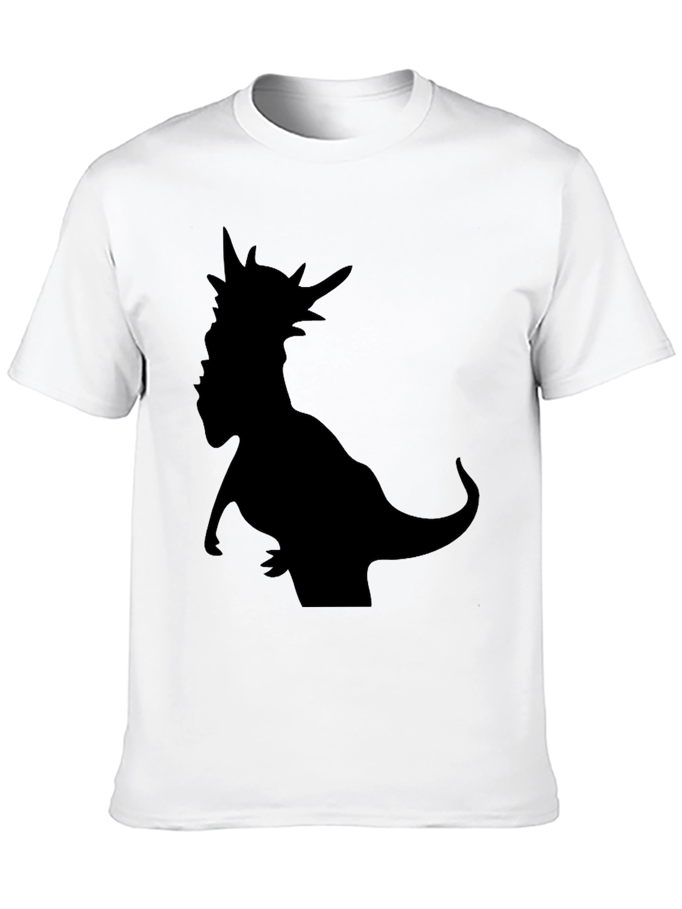 Dino Silhouette T-Shirt - Black Graphic Tee