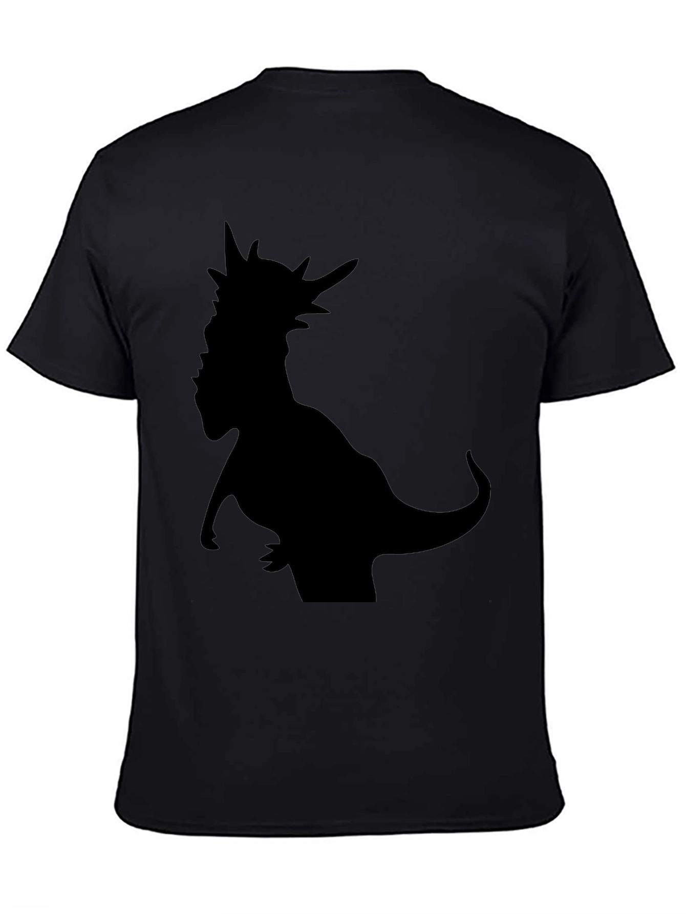 Dino Silhouette T-Shirt - Black Graphic Tee
