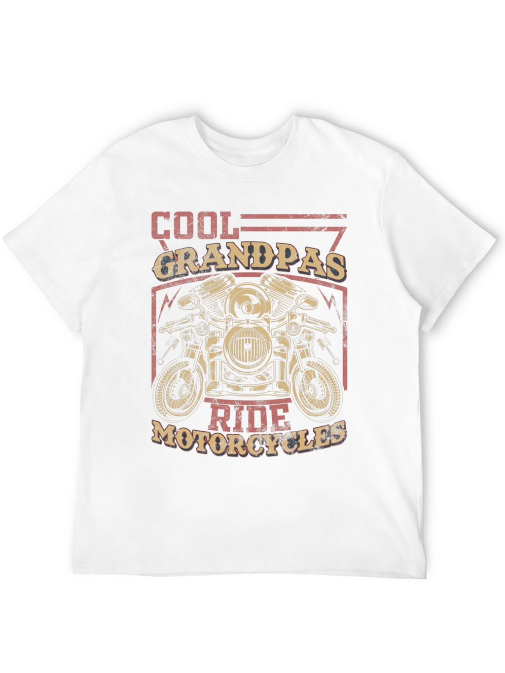 Cool Grandpas Ride Motorcycles Graphic Tee