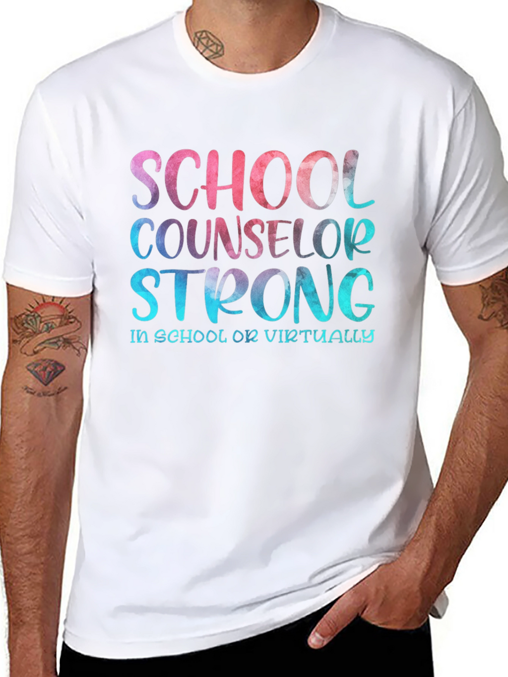 School Counselor Strong T-Shirt - Educator Appreciation
