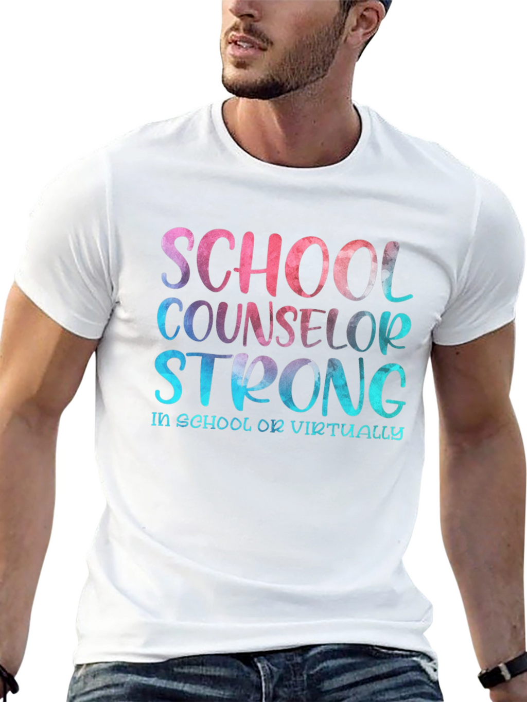 School Counselor Strong T-Shirt - Educator Appreciation