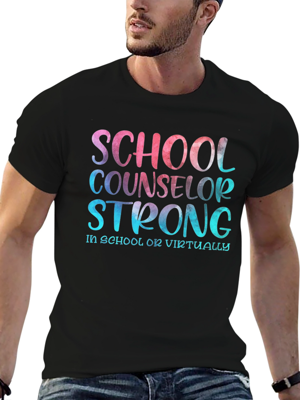 School Counselor Strong T-Shirt - Educator Appreciation
