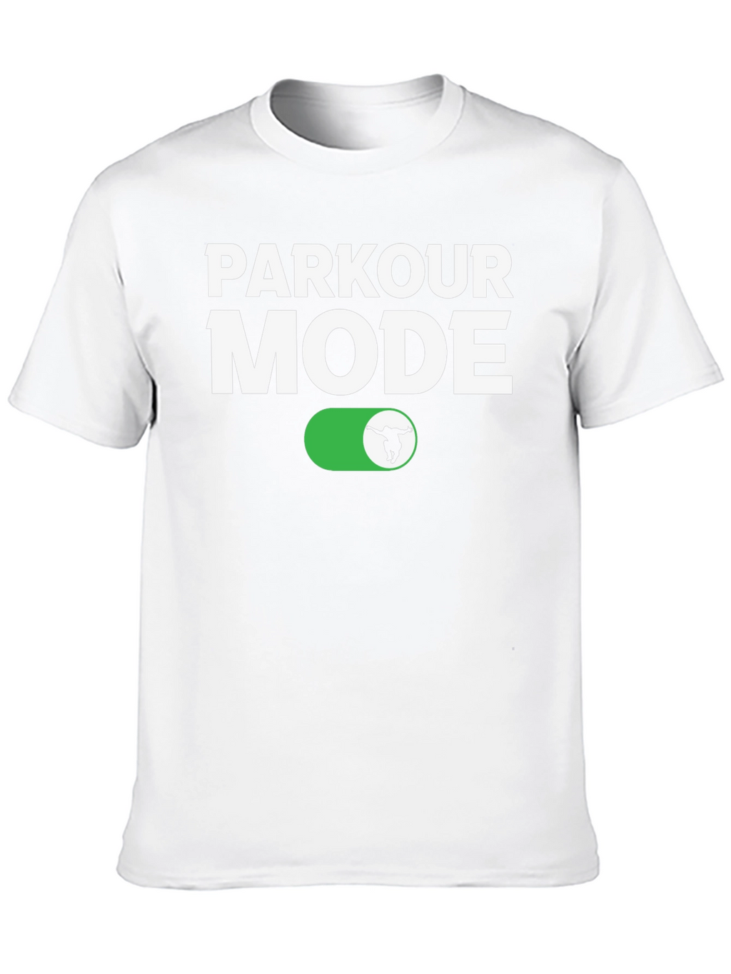 Parkour Mode On T-Shirt - Athletic Black Tee