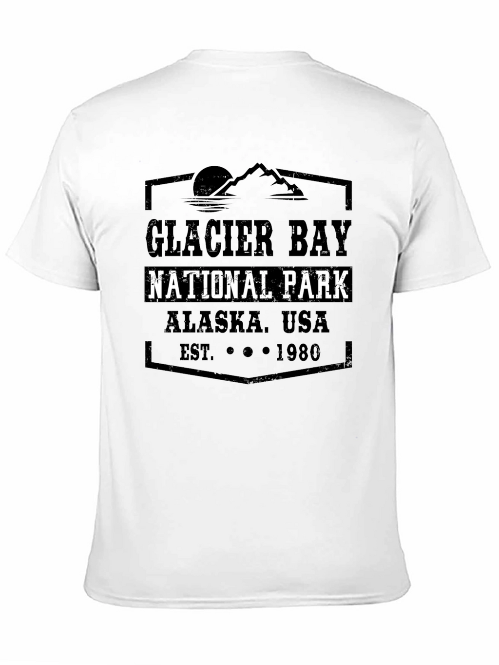 Glacier Bay National Park Alaska USA Black T-Shirt