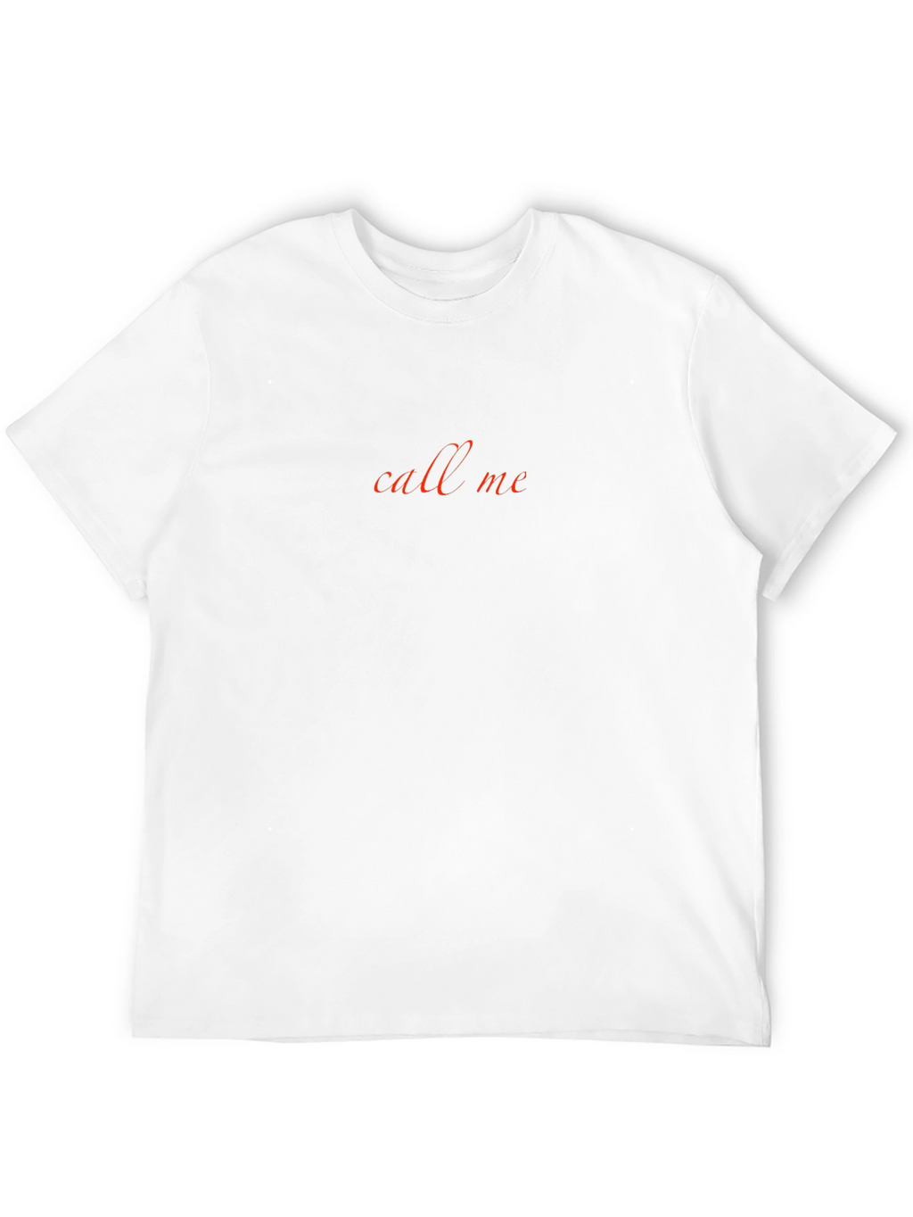 Call Me Text Graphic Black T-Shirt