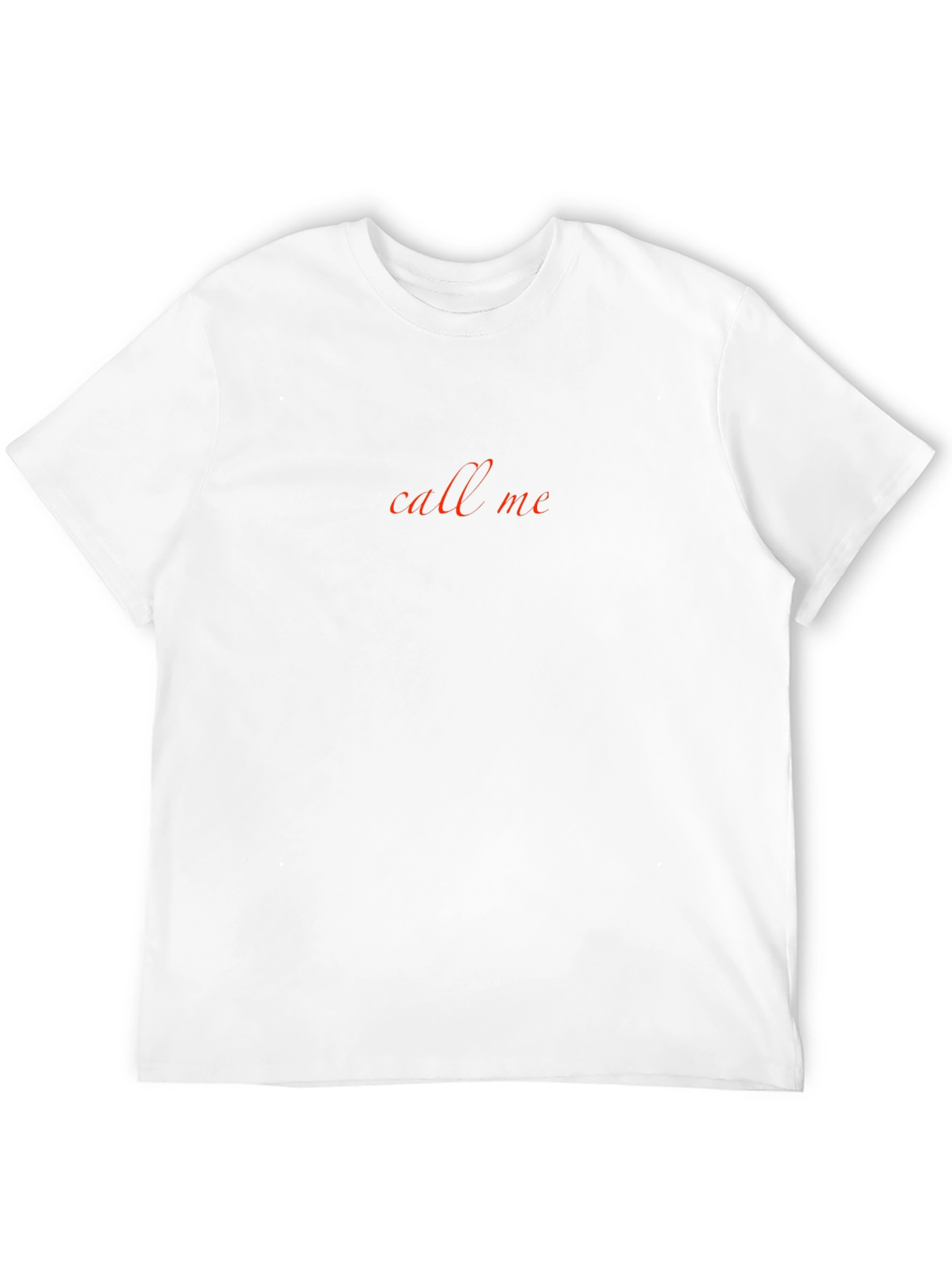 Call Me Text Graphic Black T-Shirt