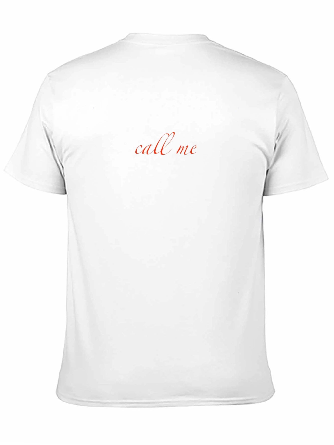 Call Me Text Graphic Black T-Shirt