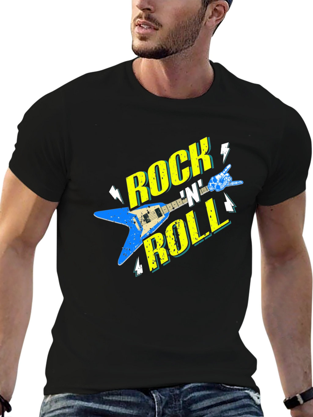 Rock N Roll Music Graphic T-Shirt