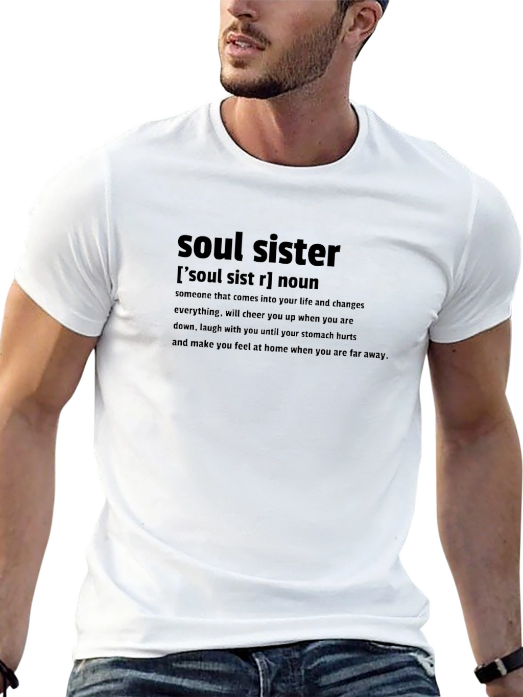 Soul Sister Definition Black Graphic Tee