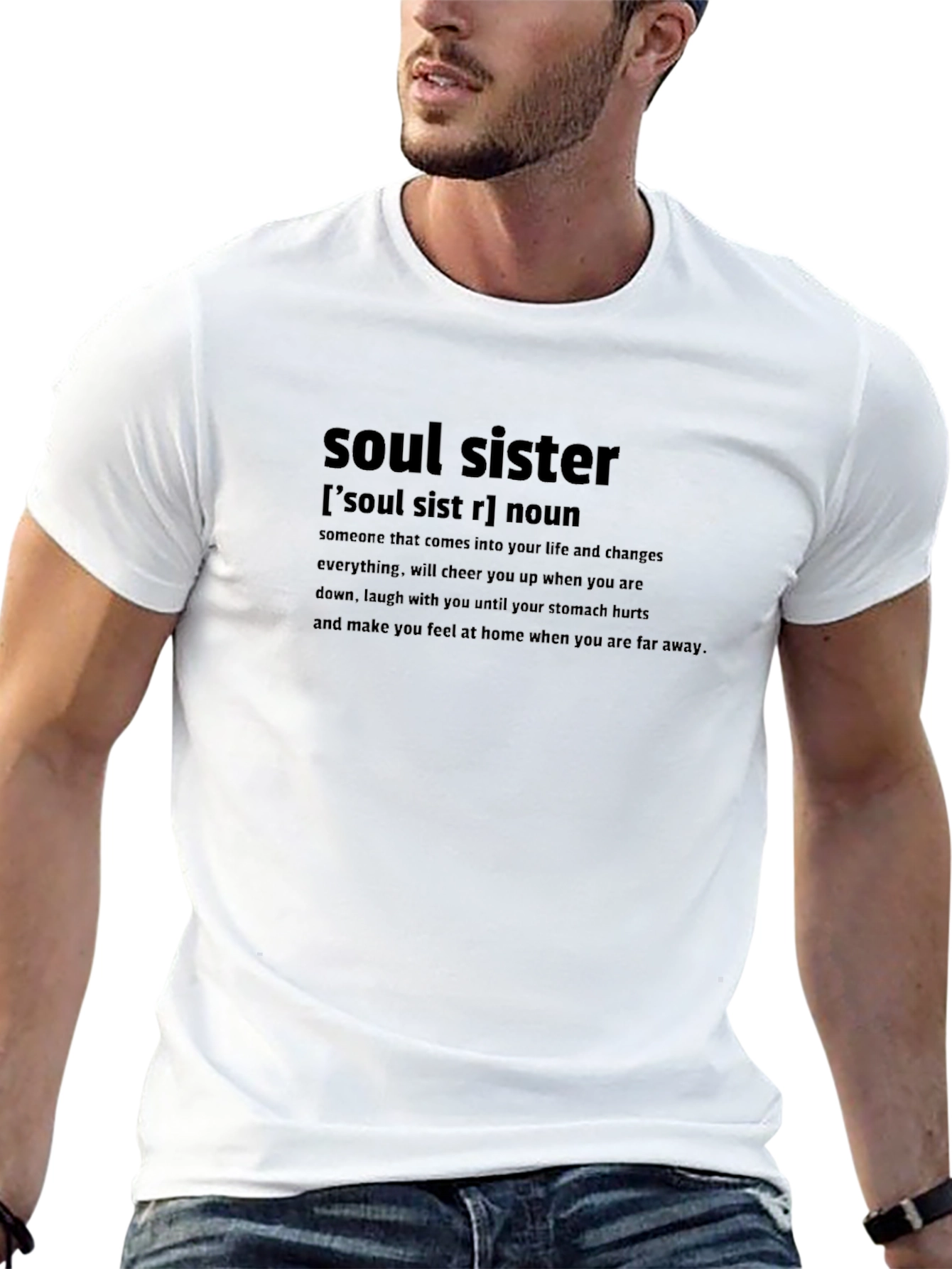 Soul Sister Definition Black Graphic Tee