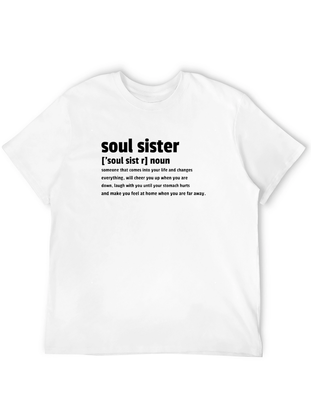 Soul Sister Definition Black Graphic Tee
