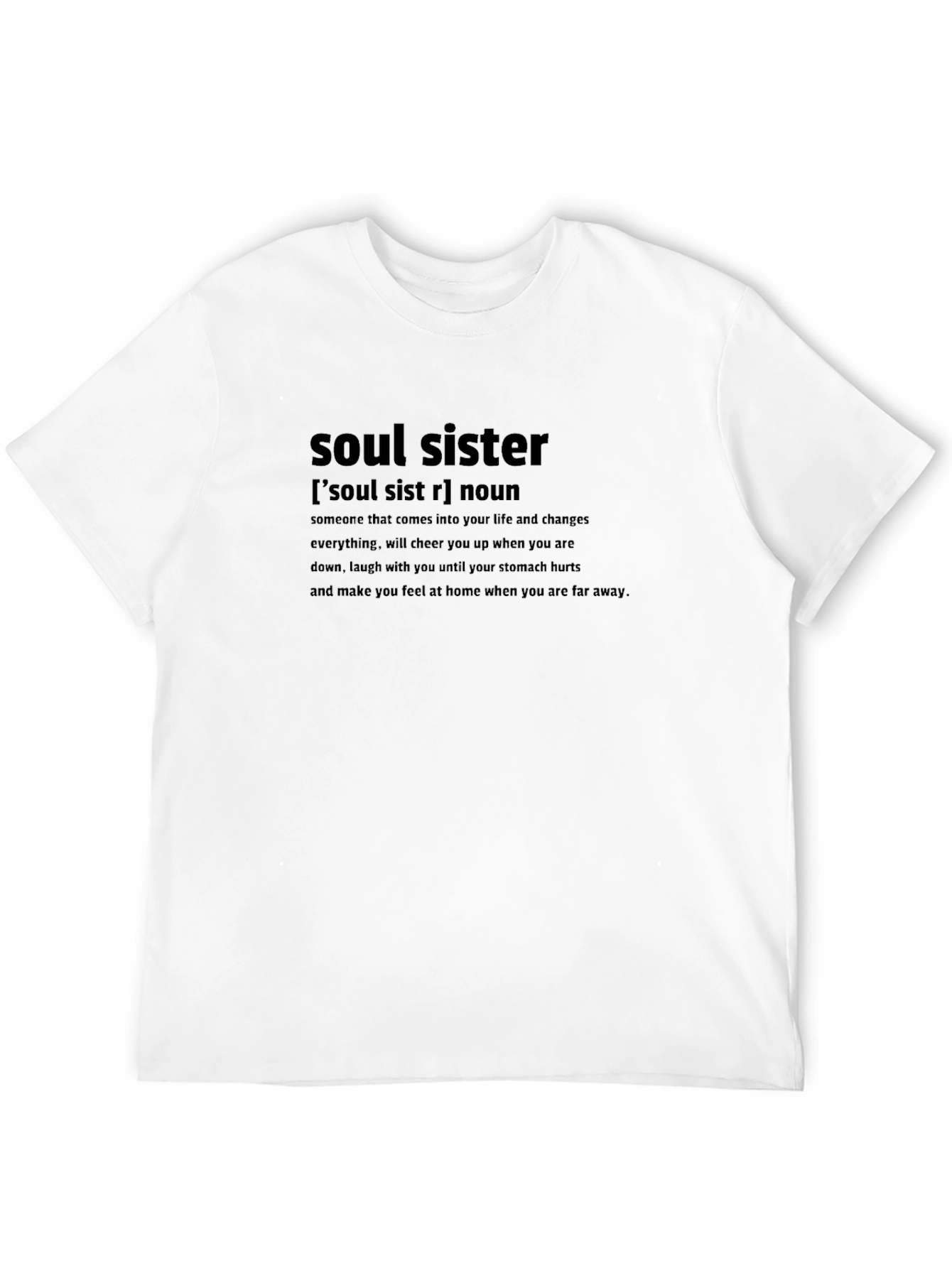 Soul Sister Definition Black Graphic Tee