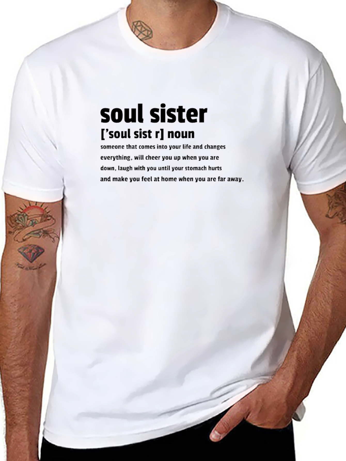 Soul Sister Definition Black Graphic Tee
