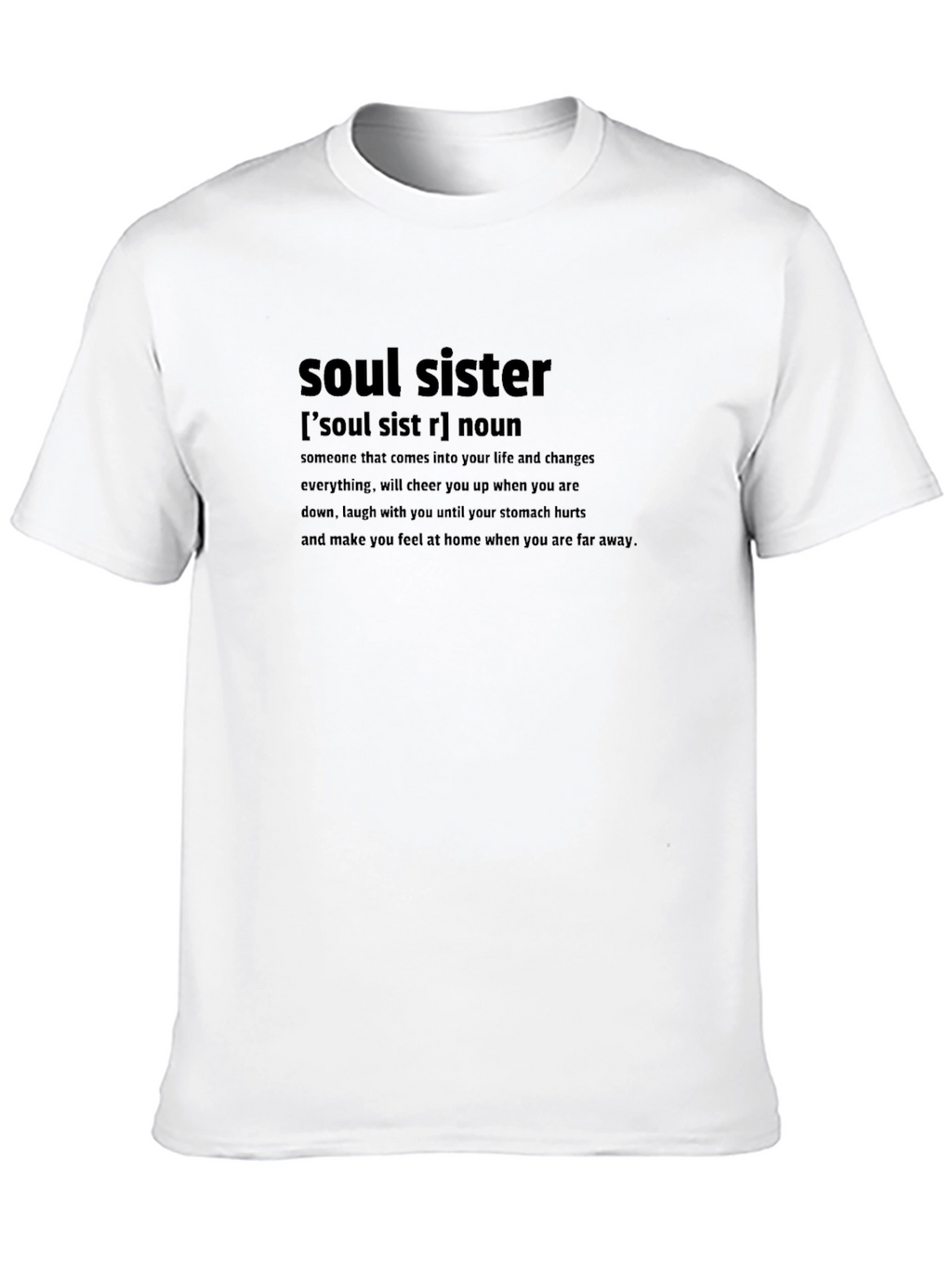 Soul Sister Definition Black Graphic Tee
