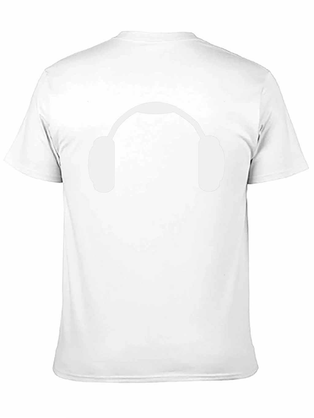 Headphone Graphic Tee - Black Cotton Casual Shirt