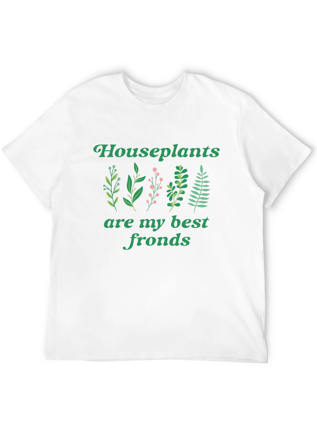 Houseplants Best Fronds Black T-Shirt