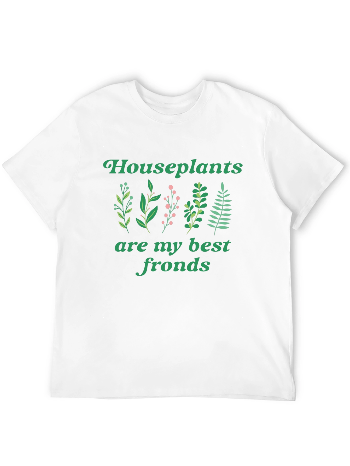 Houseplants Best Fronds Black T-Shirt