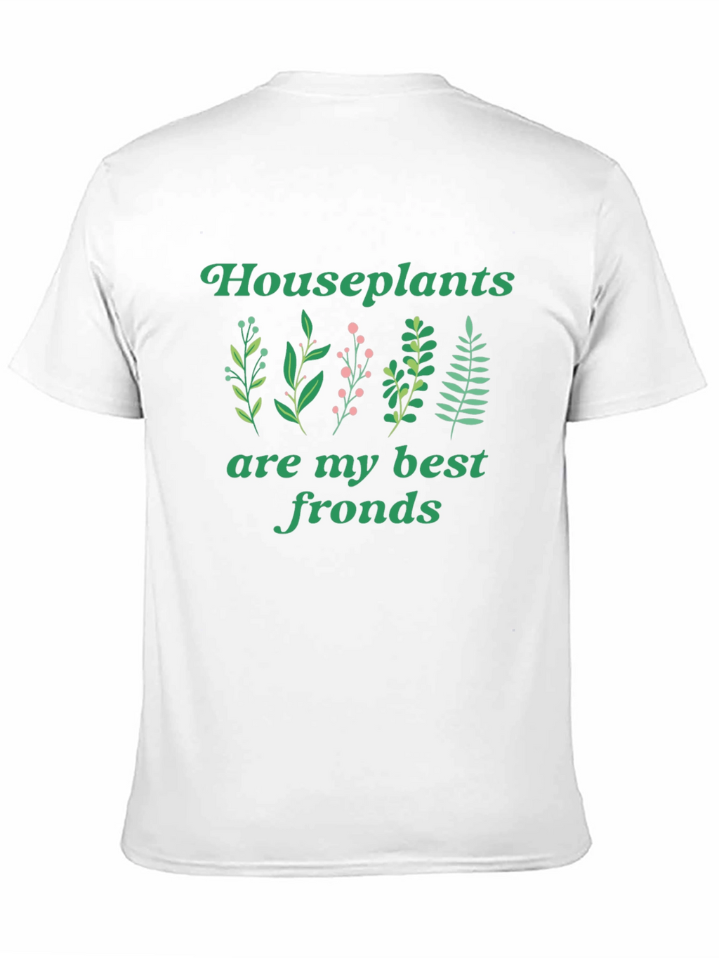 Houseplants Best Fronds Black T-Shirt